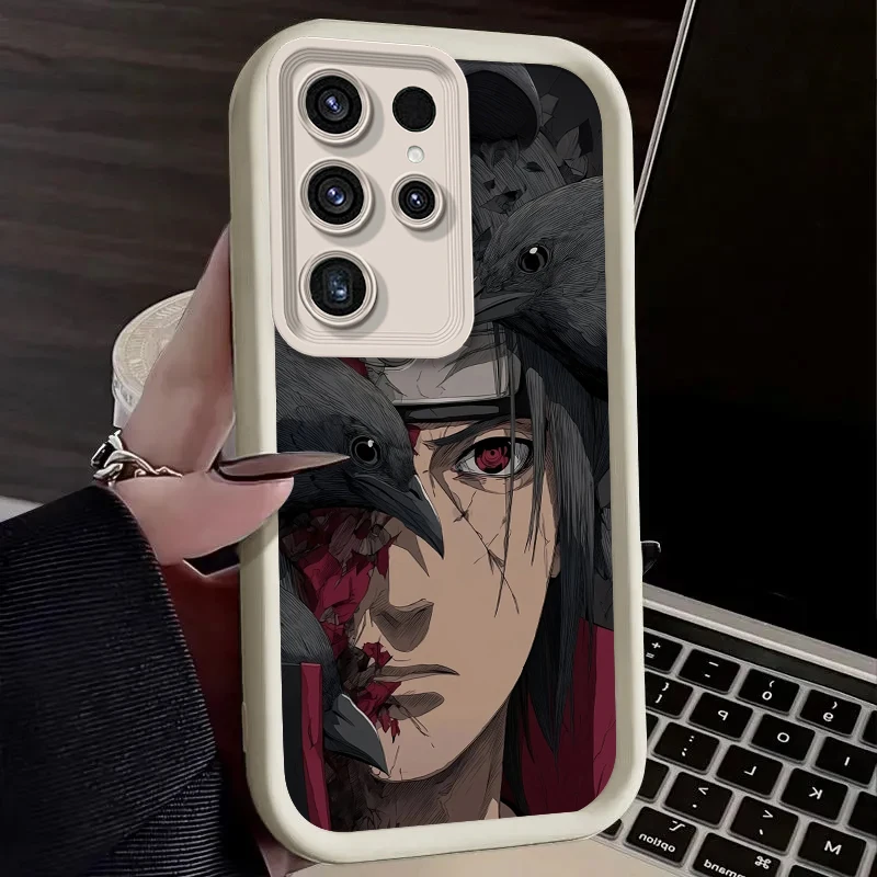 Naruto Uchiha Itachi Crow Oil Ink Art Phone Case