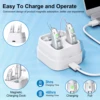 Rechargeable behind-the-ear hearing aid for the elderly, noise-cancelling amplified hearing aid with charging case 6