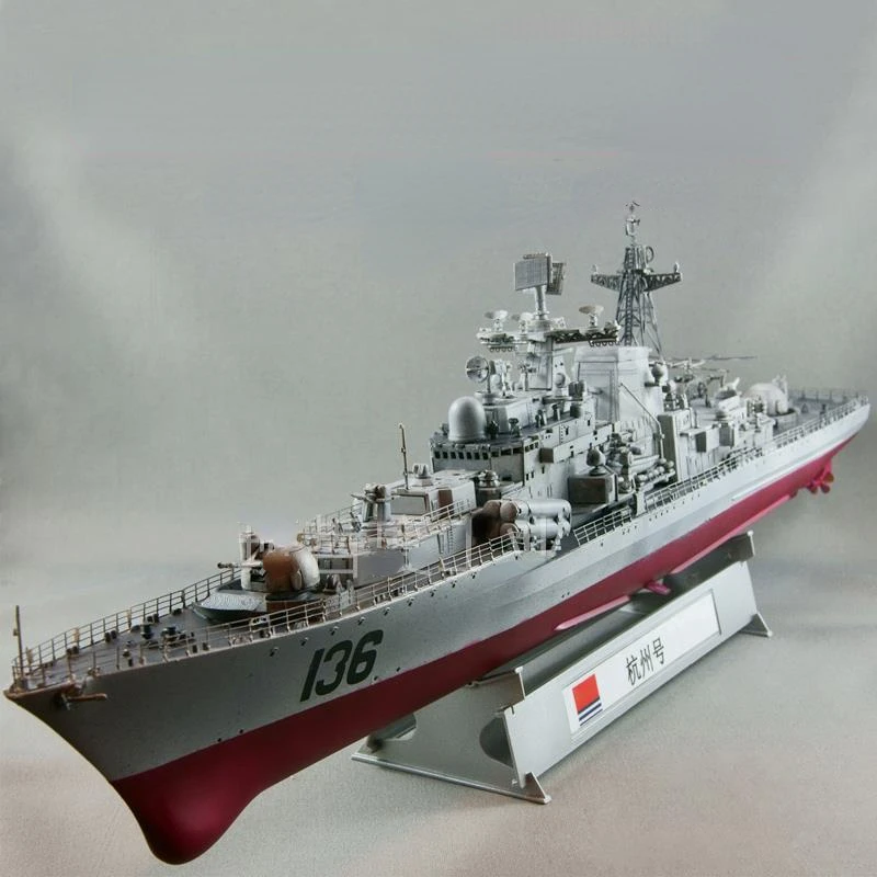 

1/200 Assembled Military Warship Model 03614 Simulation Missile Destroyer 136 Hangzhou Ship Model Kit
