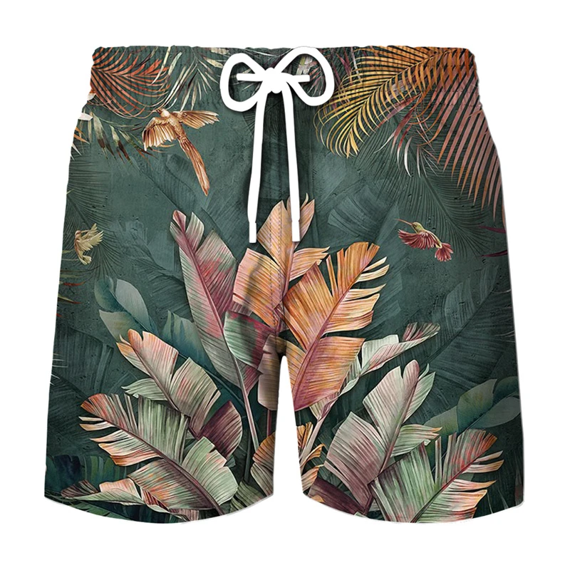 Tree Leaf Camouflage 3d Printed Shorts For Men Casual Sports Breathable Short Pant Summer Fashion Trend Clothes Shorts Trousers 3
