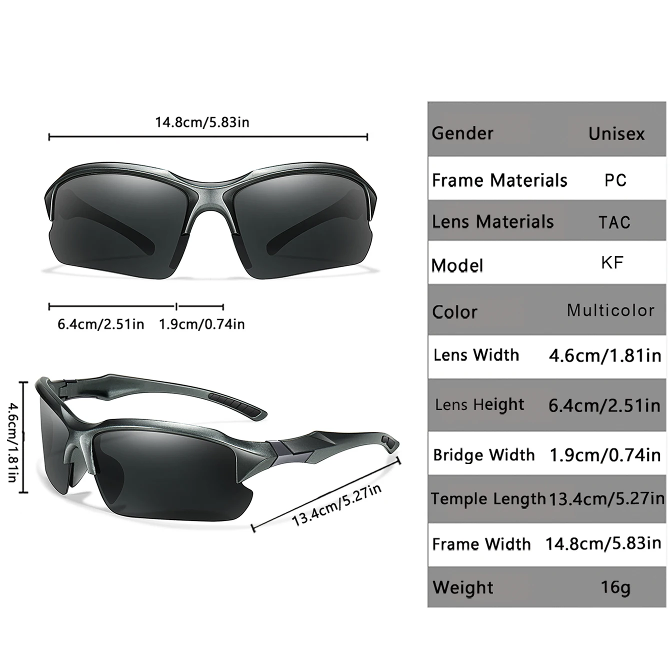 Polarized Lens UV Protection Outdoor Sports Sunglasses