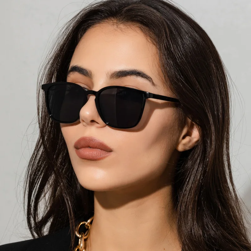 Vintage Simple Sunglasses Women Square Trend Eyeglasses Men Retro Hiking Driving Glasses Shades Gafas De Sol Mujer UV400