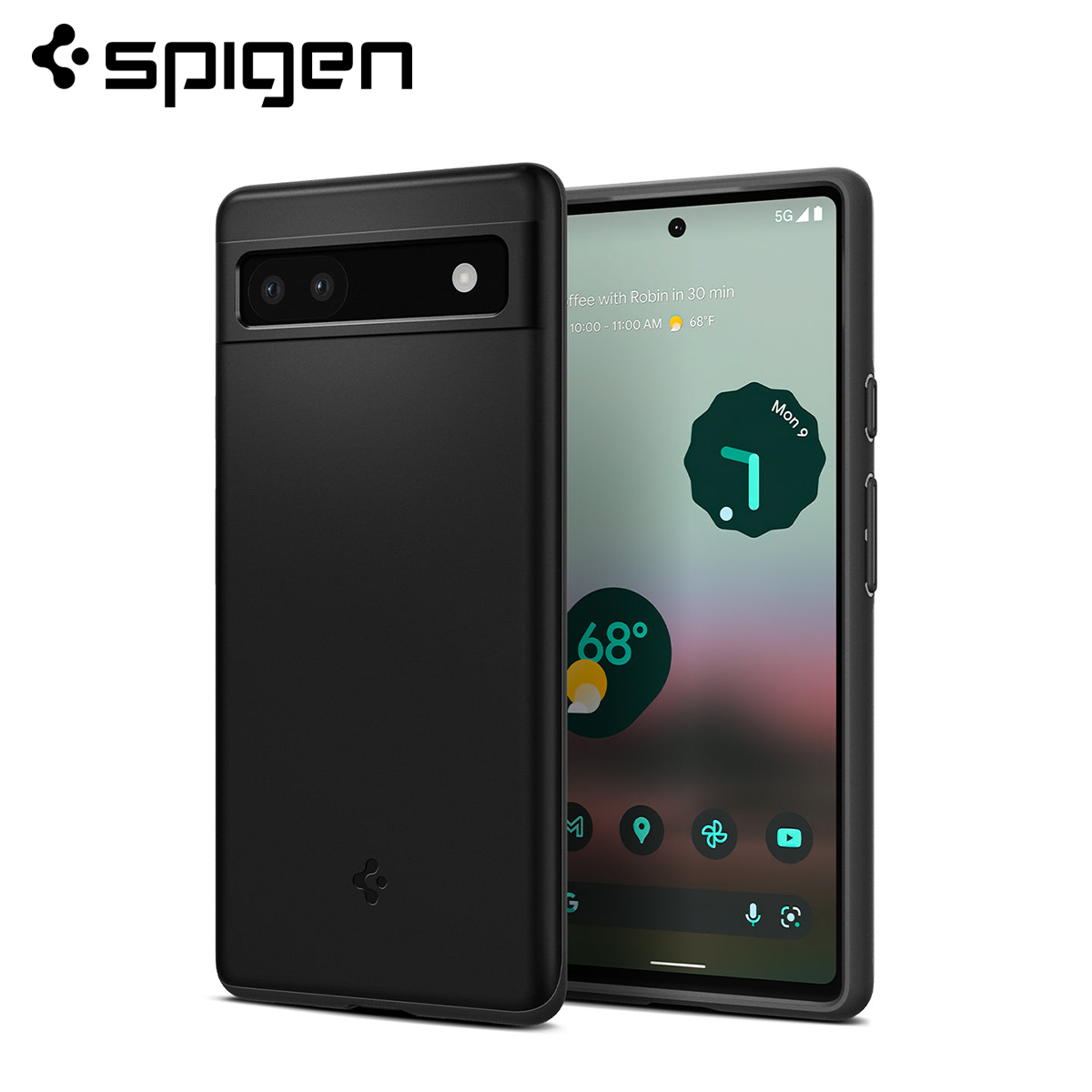 Spigen Thin Fit Hard Case for Google Pixel 6a (2022) - Black ACS04473