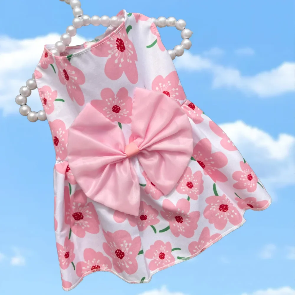 Puppy Floral Dress