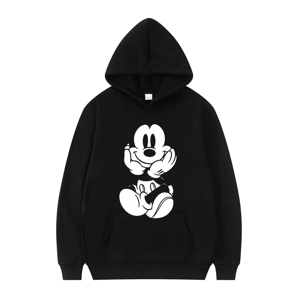 Disney Mickey Mouse Y2K Cartoon Anime Women's Hoodie 2024 New Spring and Autumn Men's Sweatshirt Kawaii Couple Pullover Hot Sale 3