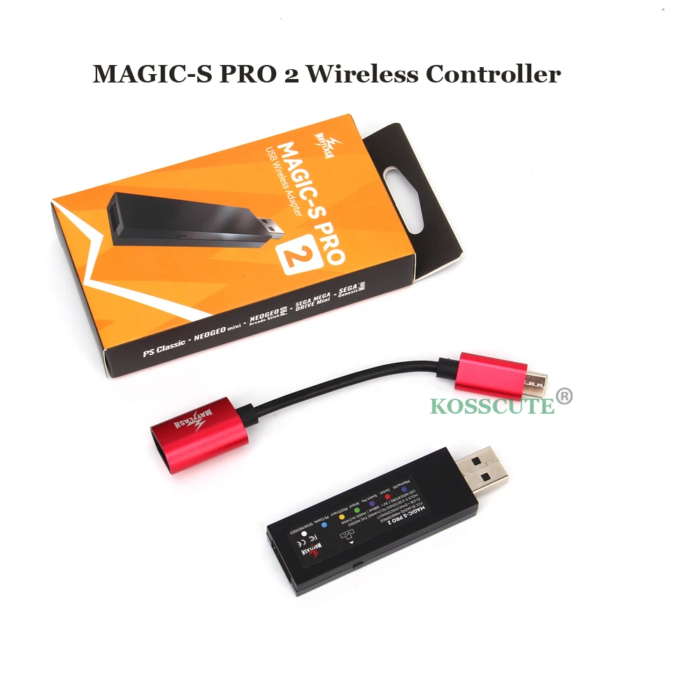 Adattatore Per Controller Wireless Mayflash Magic-S Pro 2 Per Nintendo Switch/Ps4/Ps3/Neogeomini/Ps Classic Per Segagenesi Mini/Windows