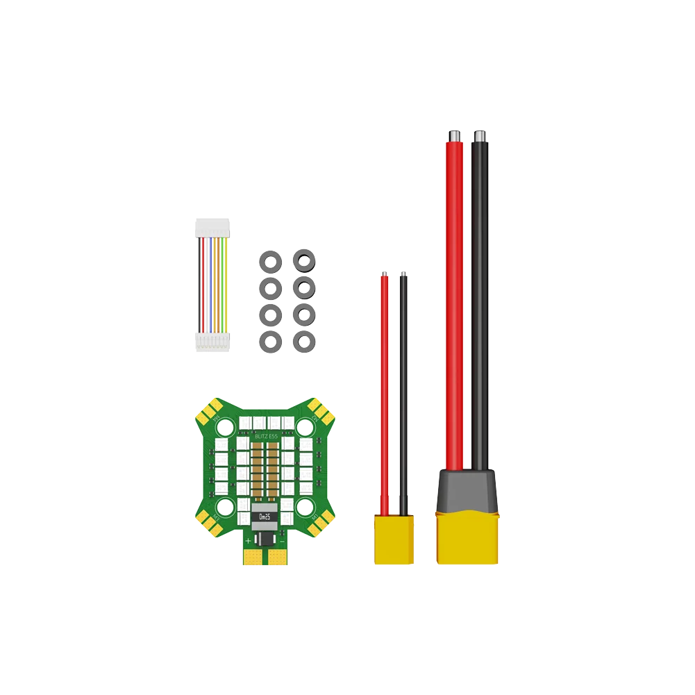 

iFlight BLITZ Mini E55 4-IN-1 55A ESC Metal Mosfet 2-6S 20x20mm