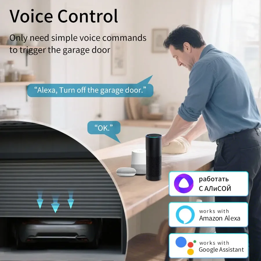 Tuya ZigBee WiFi Garage Door Opener Smart Gate Controller Switch thumbnail 4