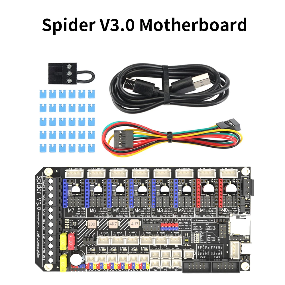 FYSETC Upgrade Spider V3.0 Motherboard 32Bit Controller Board TMC2209 VS Octopus Mianboard For Voron 2.4/Trident 3D Printer Part