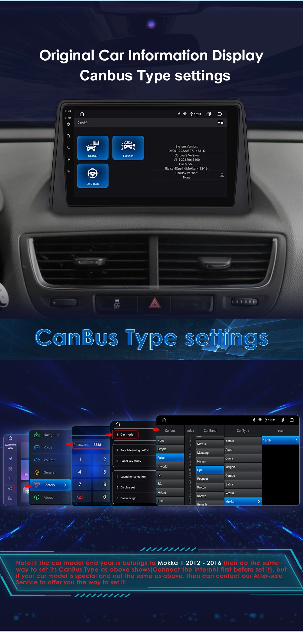 9 "hizpo 2din android auto autoradio für opel vauxhall mokka 1 2012-2016 ui7862 multimedia swc rds dsp 4g bt carplay 360 ° cam – Detail 38