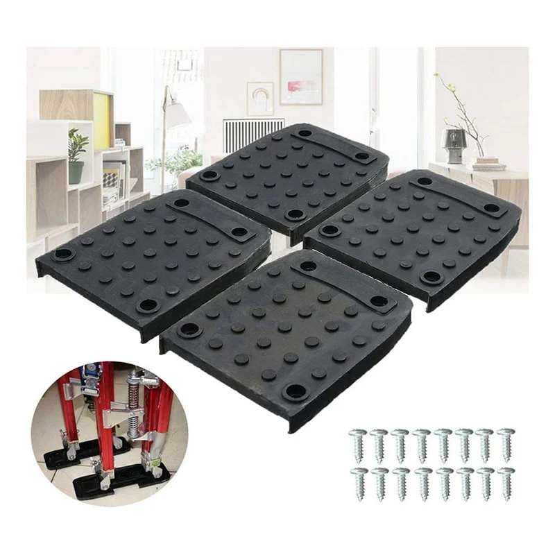 4Pcs Stilt Soles Anti-Slip Pads for Drywall Replacement Kit Non-Slip Foot Pads Construction Tripod