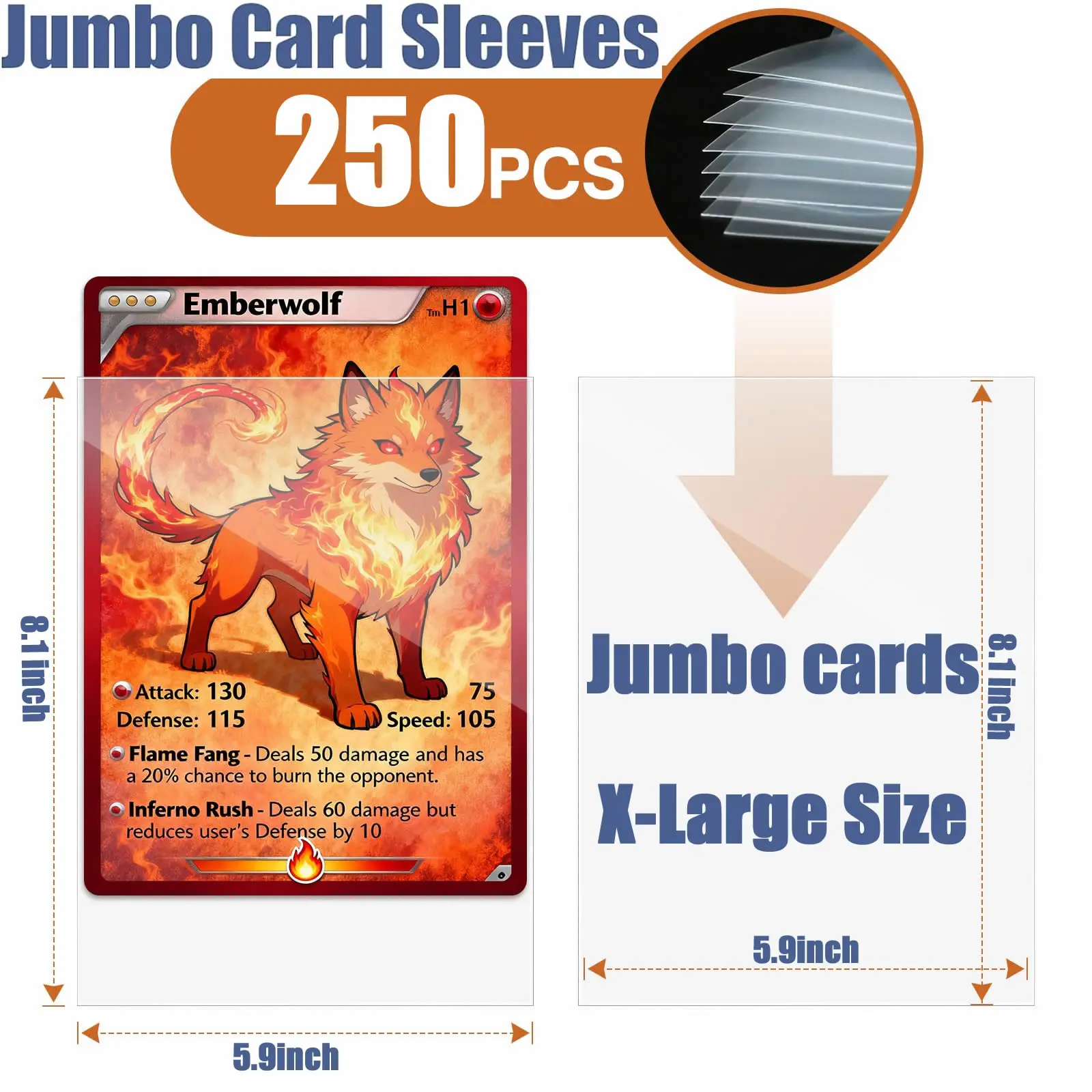 Jumbo Cards Sleeves L Xl Large Size Transparent Card Holder Protector For Tcg Mtg Game Sport Cards Oversized Trading Card Photo - AliExpress 26 Jumbo Cards Sleeves L Xl Large Size Transparent Card Holder Protector For Tcg Mtg Game Sport Cards Oversized Trading Card Photo - AliExpress 26