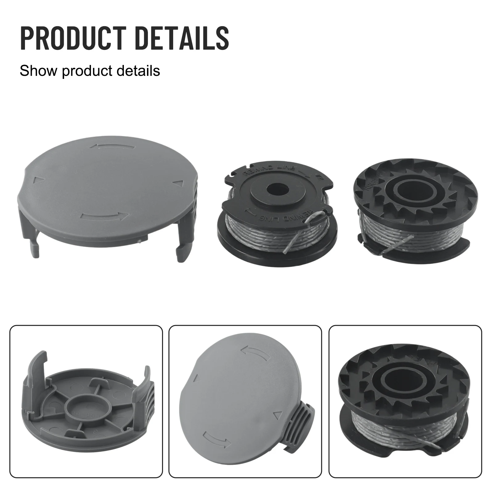 Fadenspule und Abdeckung für Bosch Easy Grass Cut 23 26 18 18 230 18 260 18 26 F016800569 F016800385 F016F05320 – Detail 5