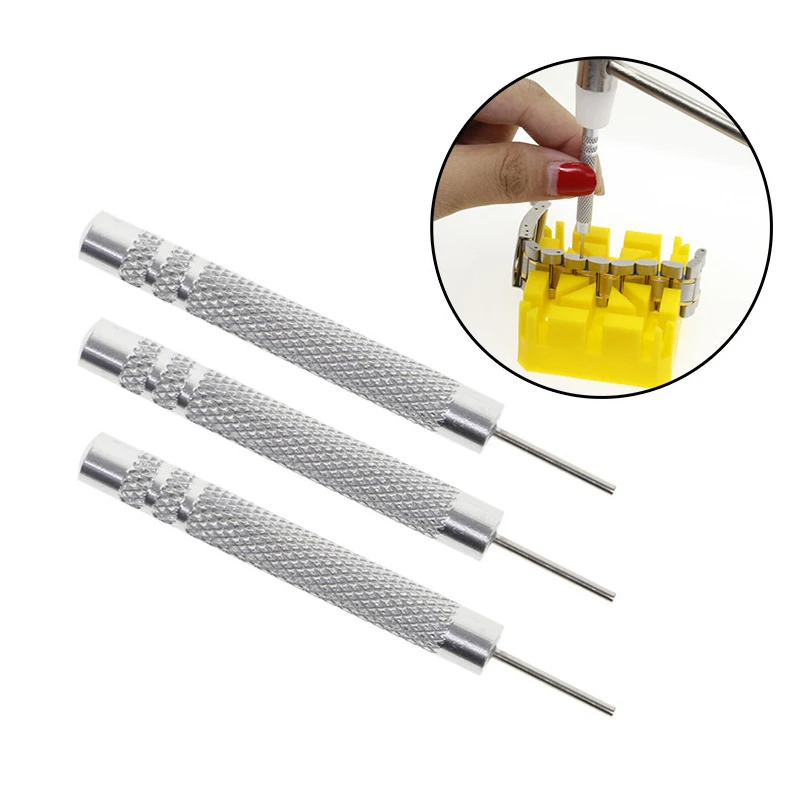 4Pcs/Set Watchband Bracelet Pin Punch Watch Strap Steel Punch Link Pin Remover Repair Tool Watchmaker Accessories watch strap tool