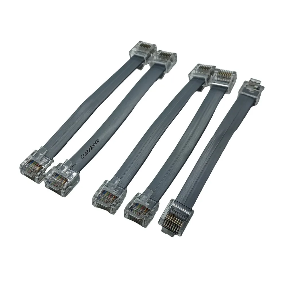 Compact Flat Cat5e Ethernet Patch Cable with RJ45 Connector