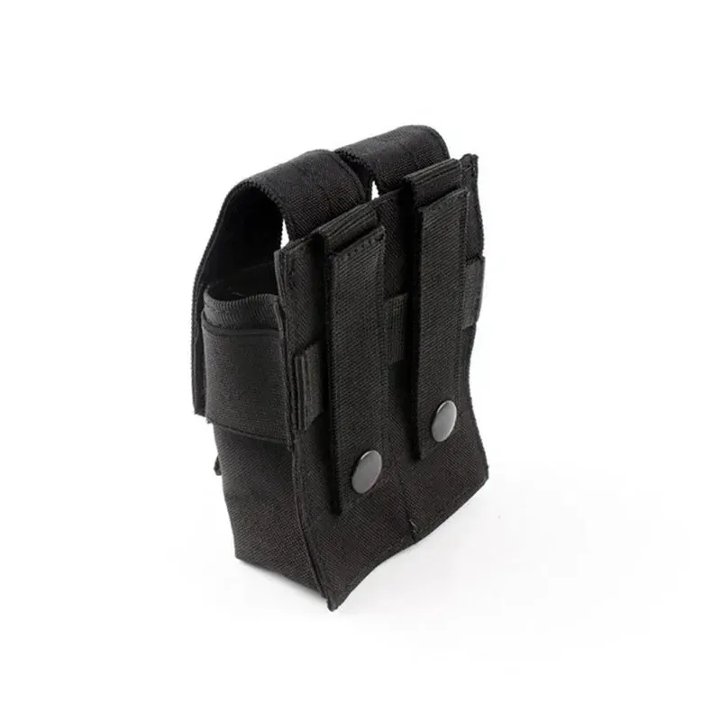Tactical Magazine Pouch Double Pistol Mag Bag Molle Flashlight Pouch Torch Holder Case Outdoor Hunting Knife Holster flashlight pouch magazine pouch ammo pouch molle pouch hand gun holster