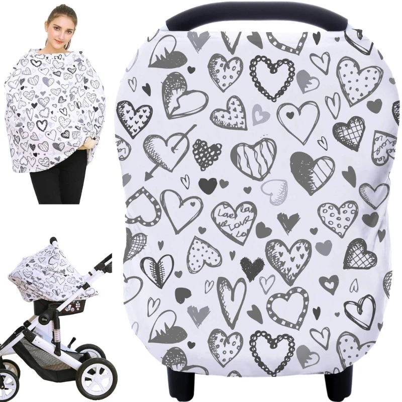 Fashionable Nursing Scarf for Breastfeeding Moms Comfortable Breast Feeding Blanket Towel Privacy Protections Apron