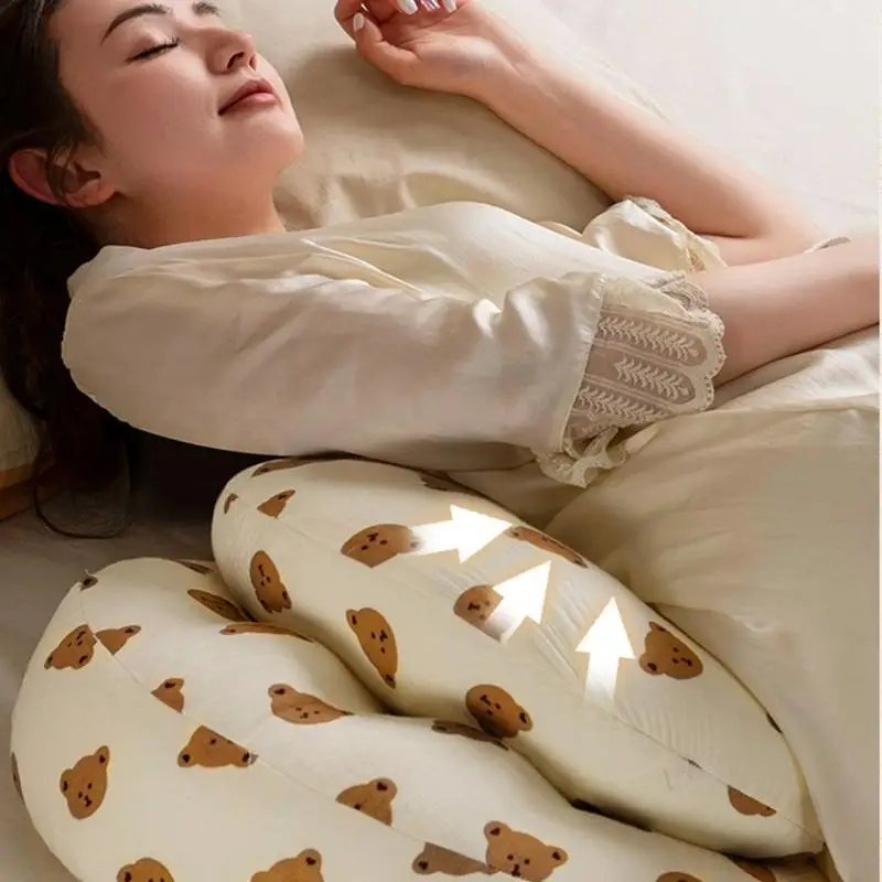 Maternity Lumbar Support Pillow Soft Cotton Pregnancy Cushions Expectant mother Comfort Pillow for Sleeping Relaxation 425F