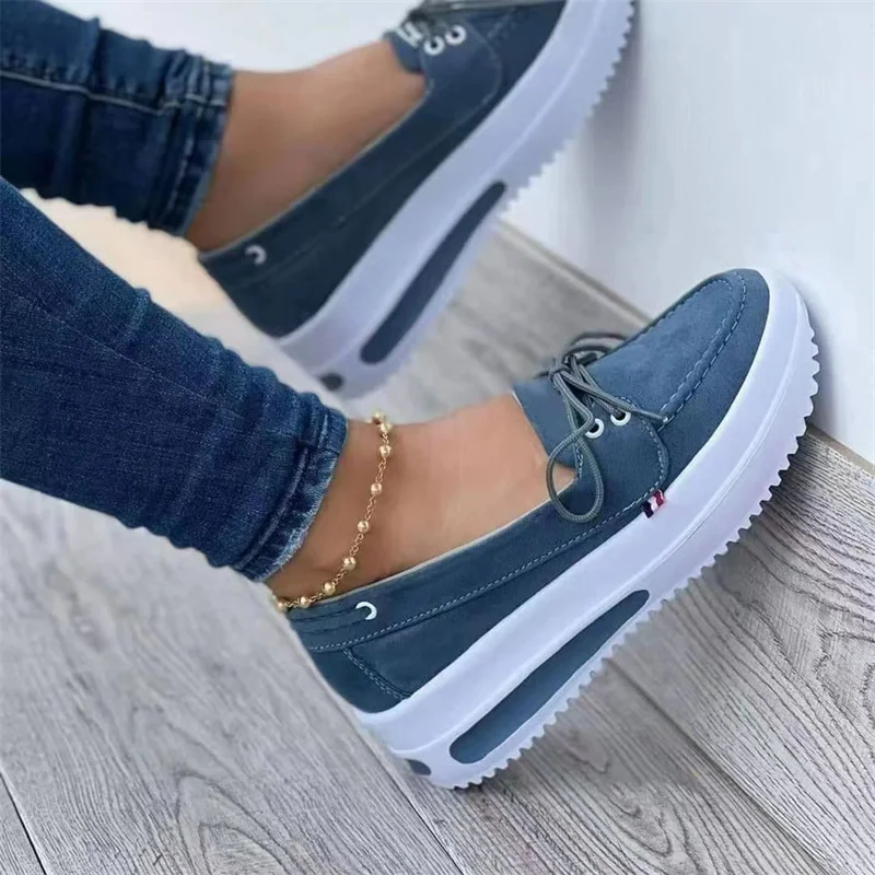 Women Flats Platform Shoes Women Elegant Shoes Woman Spring Casual Flat Shoes Women Non Slip Shoes Zapatillas Mujer