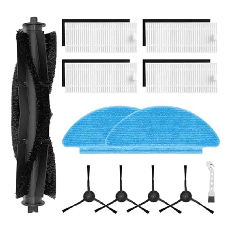 

12PCS Replacement Kit For Tikom L9000, For Lubluelu SL60D, For Laresar L6 Nex, For HONITURE Q6 SE Robot Vacuum Cleaner
