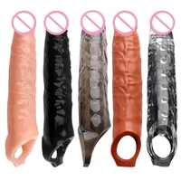 Penis-Extender, verzögerte Ejakulation, Penisverlängerung, Penisvergrößerung, Penisring, Penisverlängerung, große Penishülle, wiederverwendbar, Erwachsene ab 18 Jahren 5