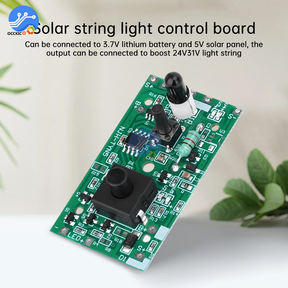 3.7V to 24V 31V Solar String Light Controller Circuit Switch Module DIY Kits Solar Light String Lanyard Board Controller Kit