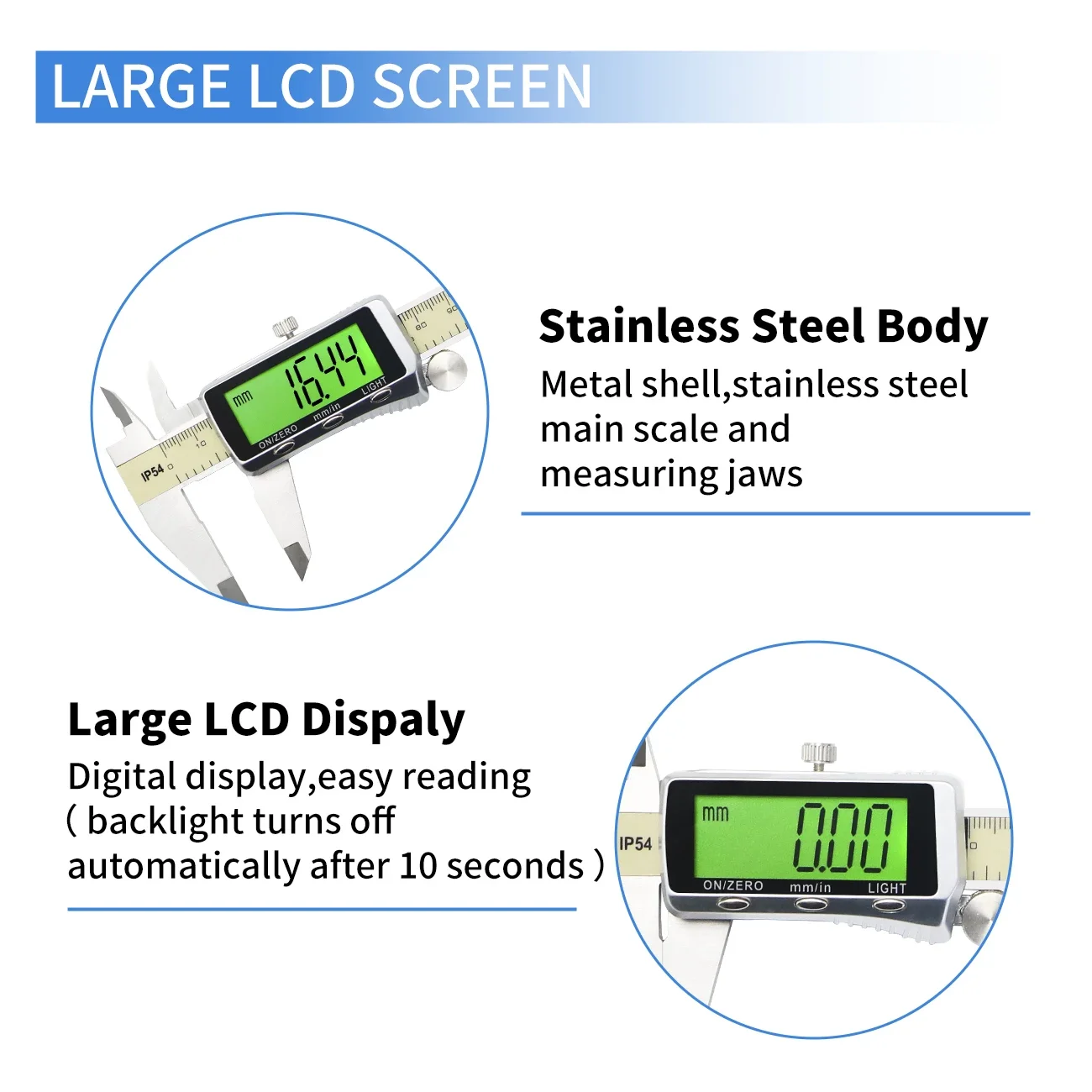SHAHE Ʈ  Ͼ ̸, η ƿ  ̸,  LCD ġ, ͹   , 150mm, 6 ġ