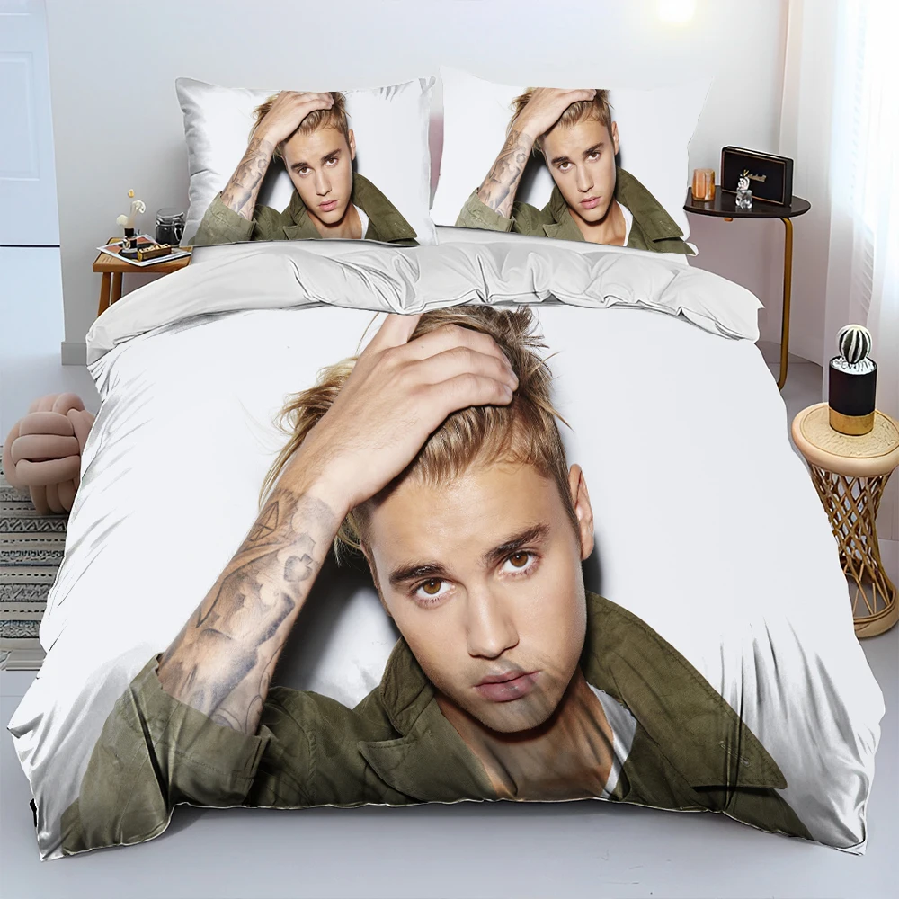 Justin-Bieber JBiebs Comforter set Duvet Cover Bed Set Quilt Cover