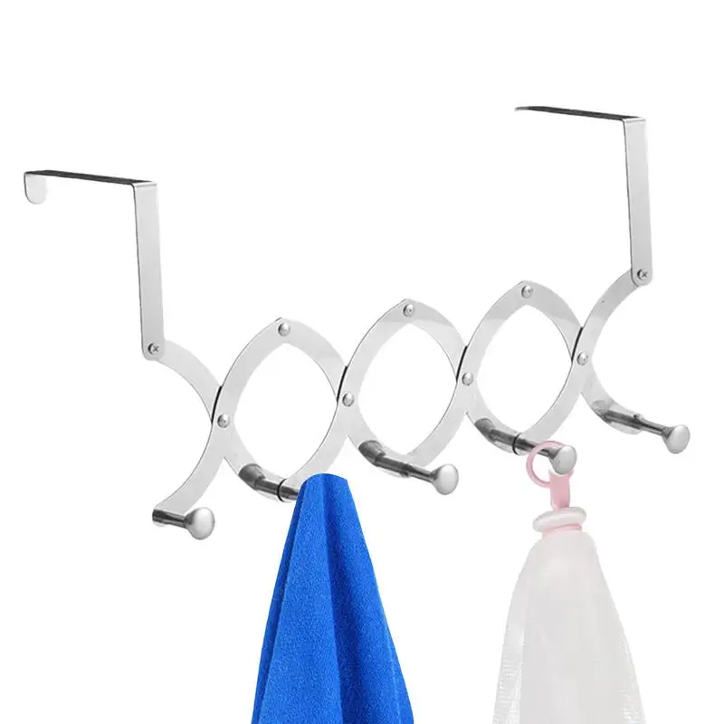 

Over The Door Coat Hanger No Drilling Installation Scalable Door Back Rack Over Door Storage Supplies For Jackets Hats Keys