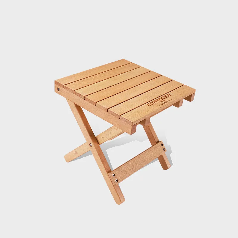 

Solid Wood Stool Portable Maza Small Bench Foldable Space Saving Home Outdoor Camping Picnic Fishing Chair