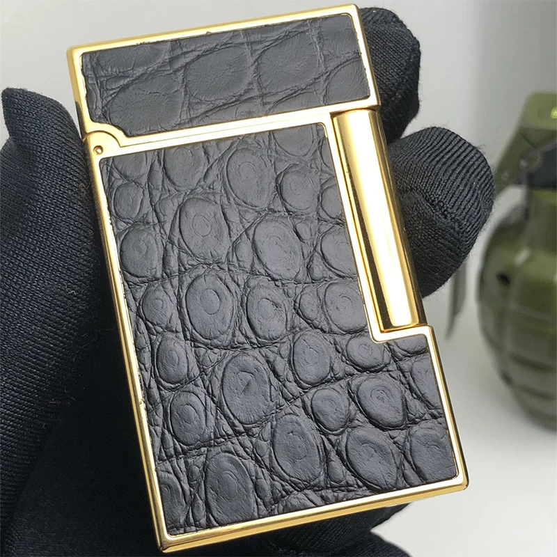 

Vintage Lighter with Brass Shell, Bright Sound, Windproof, Gas Lighter for Cigarette, Men's Gift, New