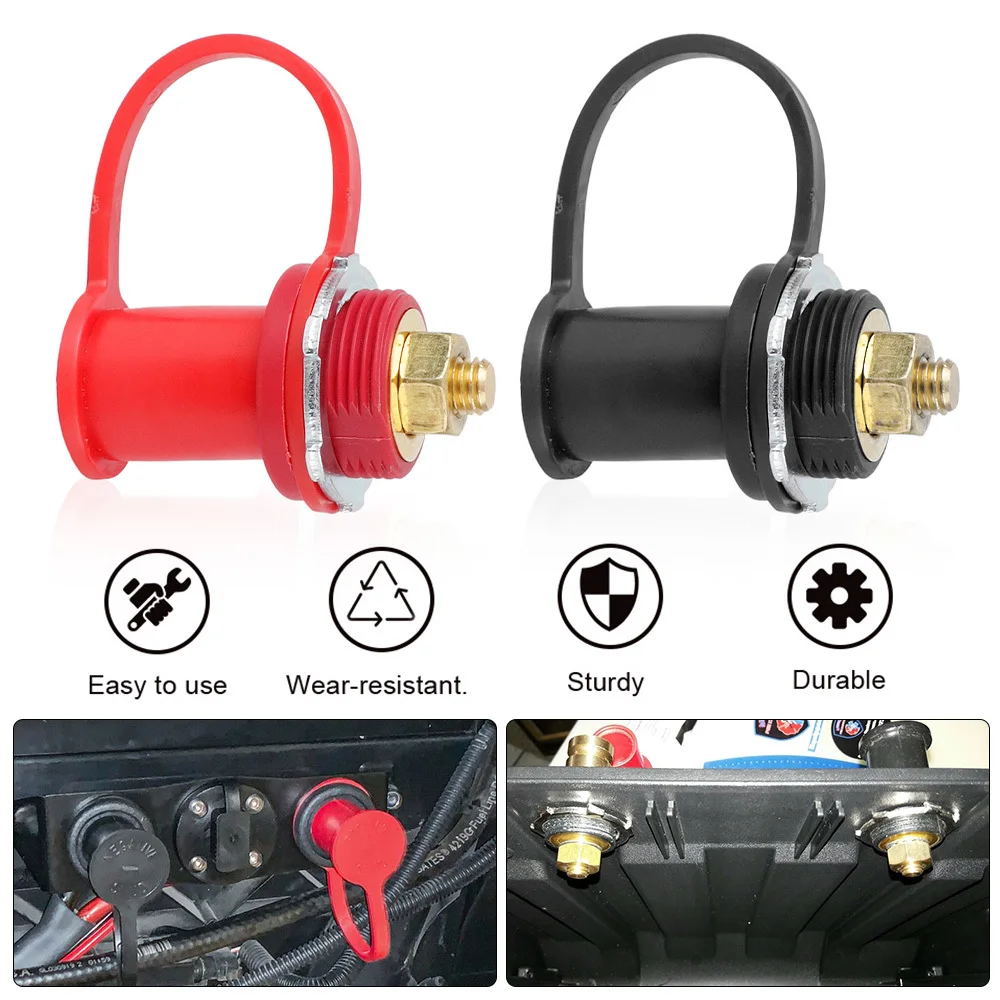 Battery Charger Post 3/8" Studs 250A 12V DC Premium Remote Battery Power Junction Post Connector