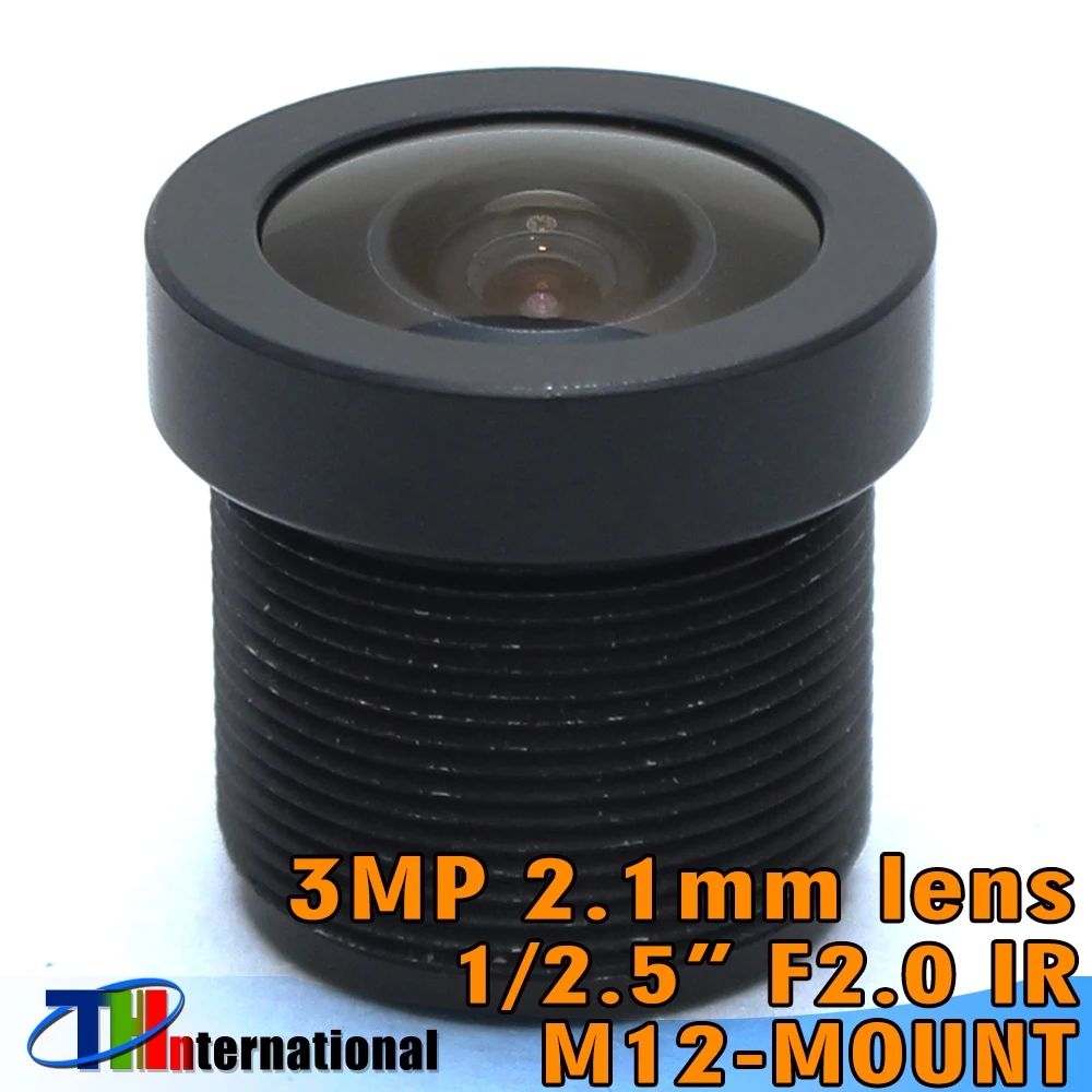 3MP 1.8mm lens 2.1mm Lens F2.0 Wide-angle 150 Degree MTV M12 Mount Lens For AHD HD 1080P CCTV Security Camera