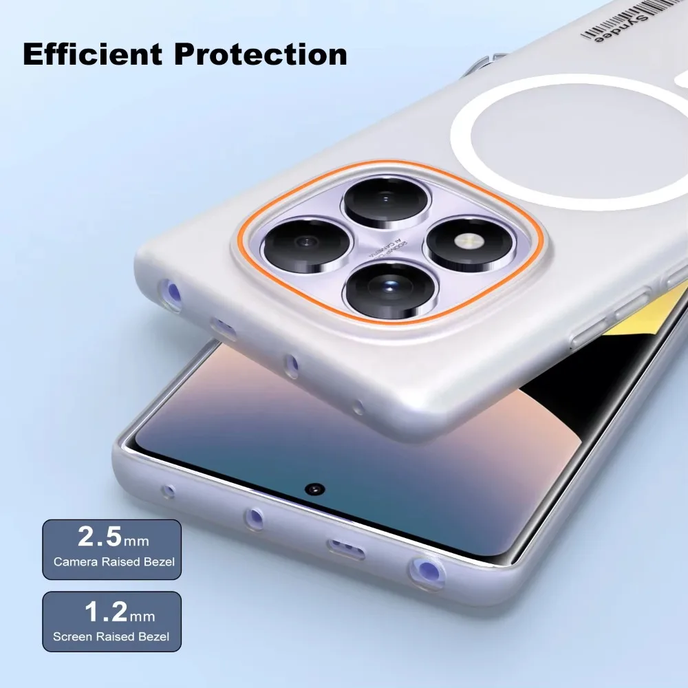 Trendy Translucent Skin Feel Magnetic Charging Case - Anti-Drop Slim Protector Cover