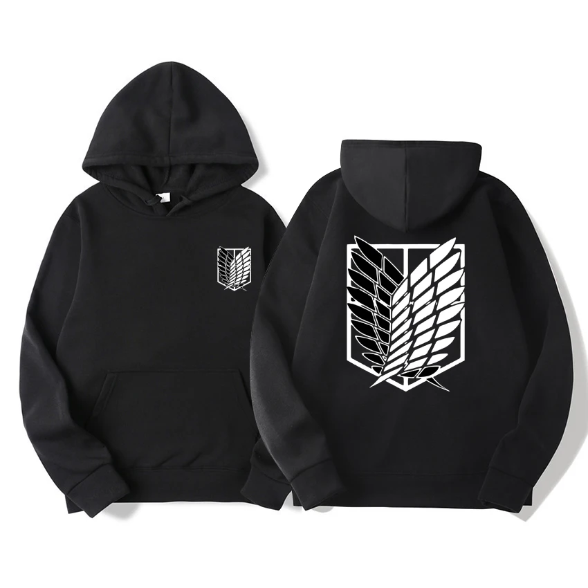 

Japan Anime Attack on Titan Men Hoodies Autumn Casual Pullover Sweats Hoodie Fashion Sweatshirts Hip Hop Sweatshirt Clothes