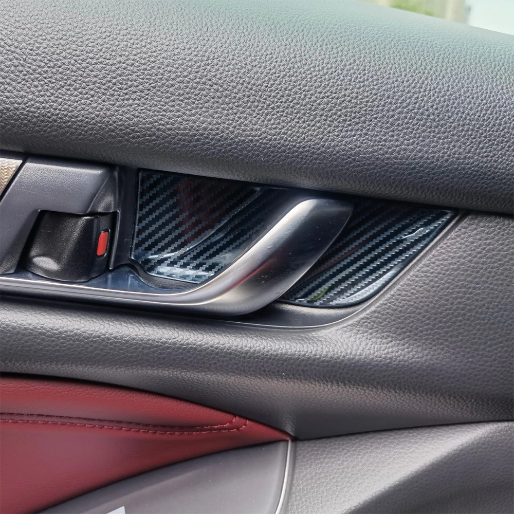 

Accessories For 2017-2021 Honda Accord Inside Door Handle Trim Cover Carbon Fiber Styling