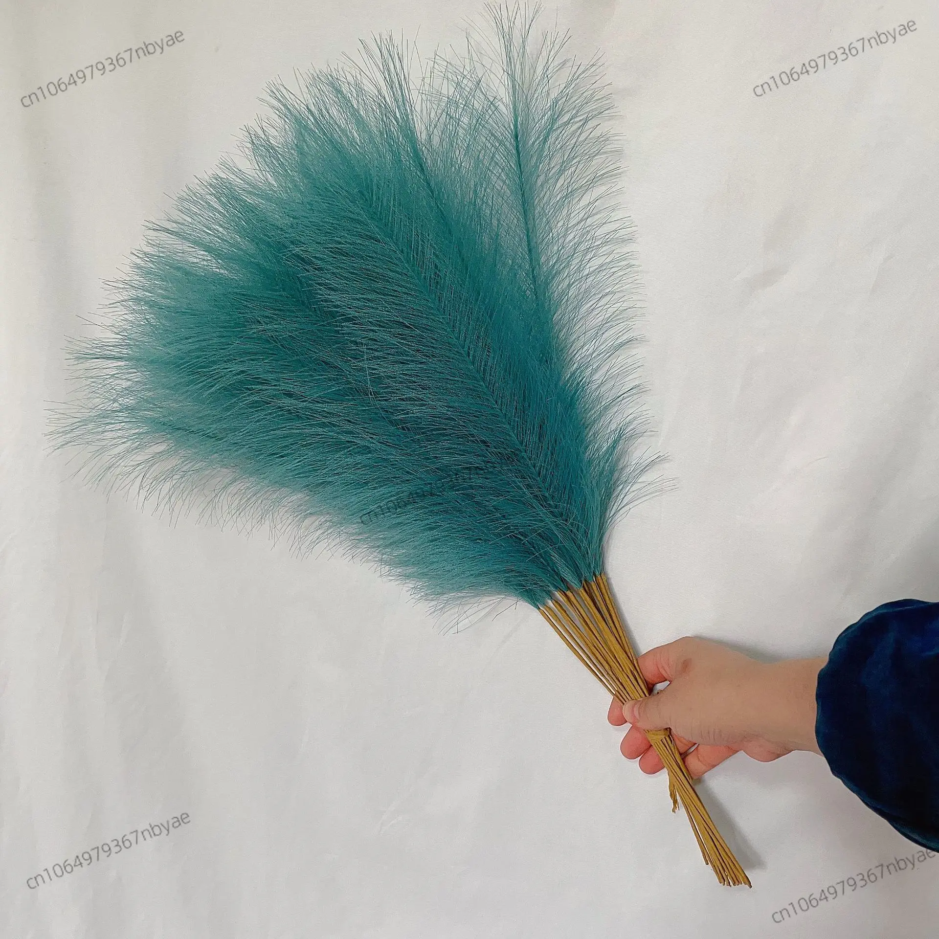 55CM Flauschiges Pampasgras Boho-Deko Blume Künstliche Pflanze Schilfgras Simuliert für Hochzeit Party Heimdekoration Kunstblumen – Detail 24
