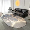 Oval Carpets for Living Room Decoration Home Corridor Balcony Softs Rugs for Bedroom Decor Area Rug Large Washable Study Carpet 1