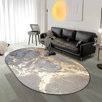 Oval Carpets for Living Room Decoration Home Corridor Balcony Softs Rugs for Bedroom Decor Area Rug Large Washable Study Carpet 1
