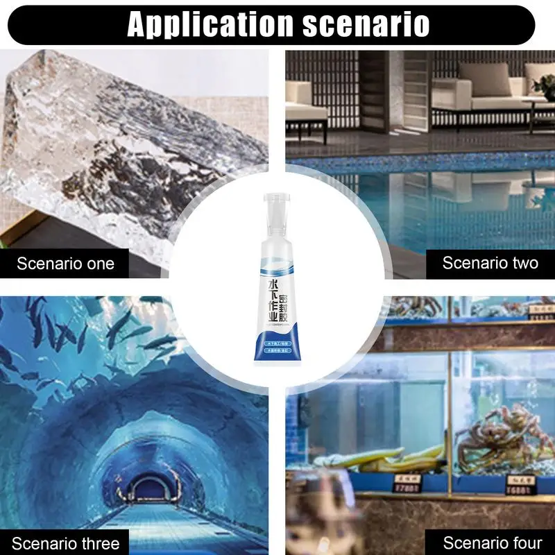 120ml Strong Adhesion Aquarium Sealer Clear Waterproof Aquarium Supplies Safe Sealant For Aquariums Fish Tank Glue