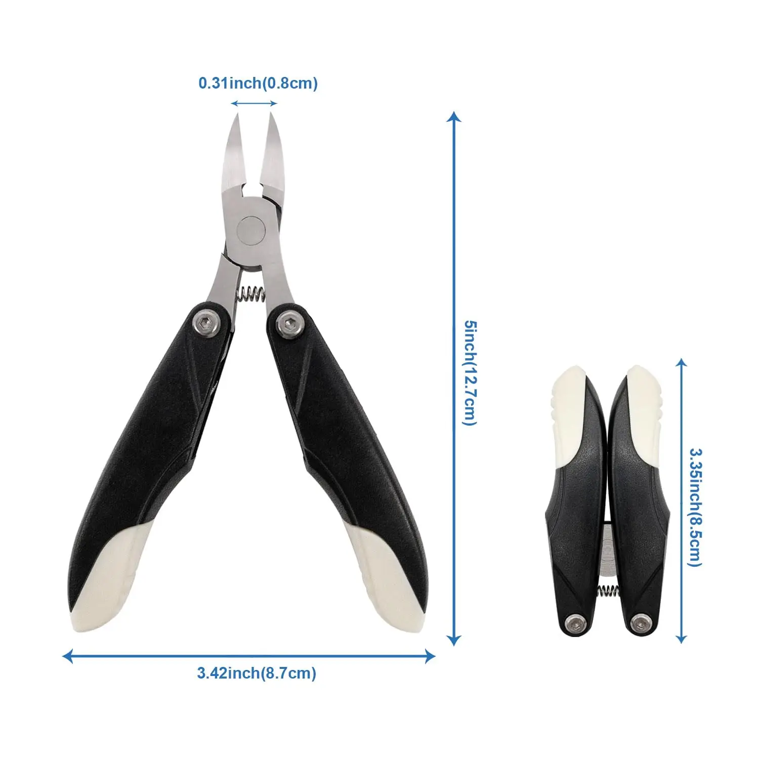 1Piece Multifunctional Folding Stainless Steel Nail Clippers Eagle Nose Pliers Dead Skin Pliers Nail clippers Pedicure Clip