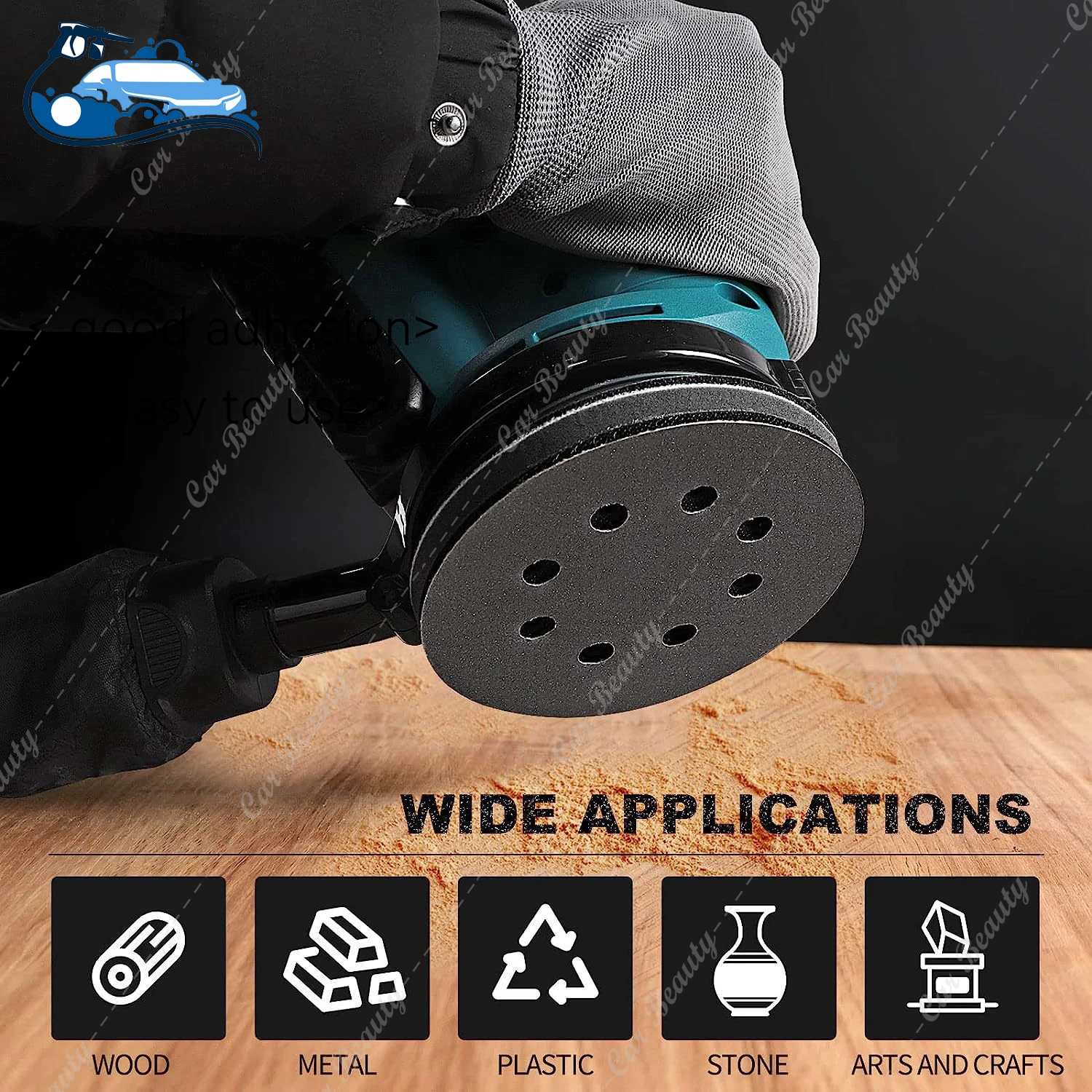 Papier De Verre Rond De 5 Pouces, Grain 60 à 5000, 8 Trous, Pour Disques, Feuille De Ponçage à Crochet Et Boucle, Tampons Pour Ponceuse Orbitale Aléatoire