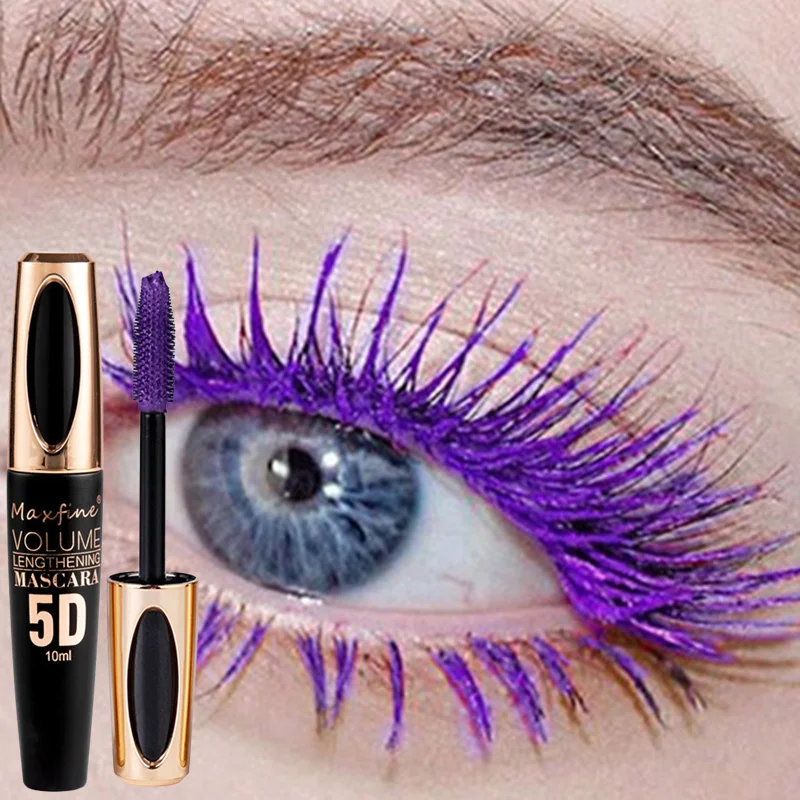 

5D Silk Fiber Mascara Lash Color Mascara Waterproof Rimel 3D Mascara Eyelash Extension Thick Lengthening Eye Lashes Cosmetic