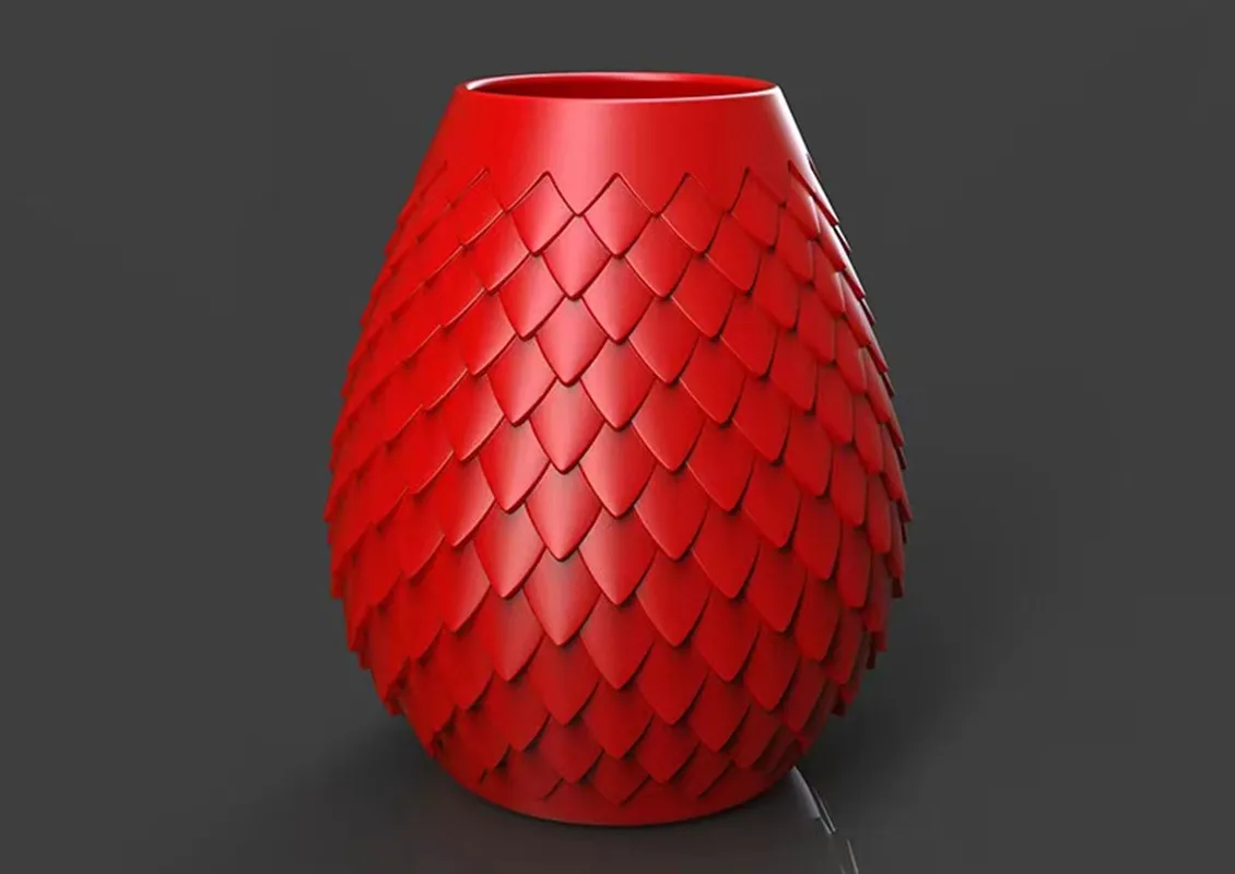 Long Scale Vase Silicone Mold DIY Epoxy Resin Decorative Crafts Cement Gypsum Pen Storage Mold