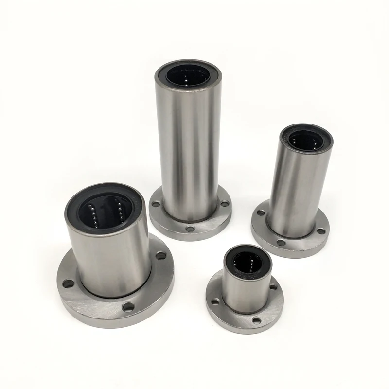10Pcs LMF8LUU 8mm Round Flange Linear Ball Bearing Bushing For 8 mm Linear Guide Rail Rod Round Shaft Cnc Part