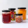 Mini Hexagon Glass Jars, Honey Jars Small Spice Jars with Black Lids  for Jam, Homemade Projects, Gifts, Wedding Party Favors 6