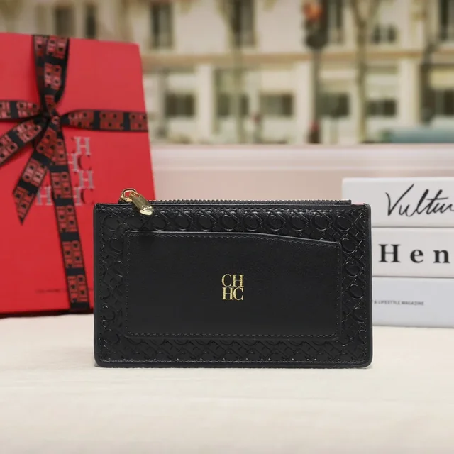CH Women's Wallet Multi-Use Compact Fashion Money Clip Multiple Colors Elegant Convenient Boxes Simple Color Women's Card Bag 5