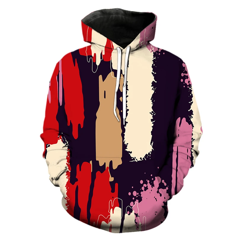 

Abstract Graffiti 3D Hoodies Unisex Fashion Casual Long Sleeve Pullover Anime Print Streetwear Oversized Hooded Sweatshirts Tops
