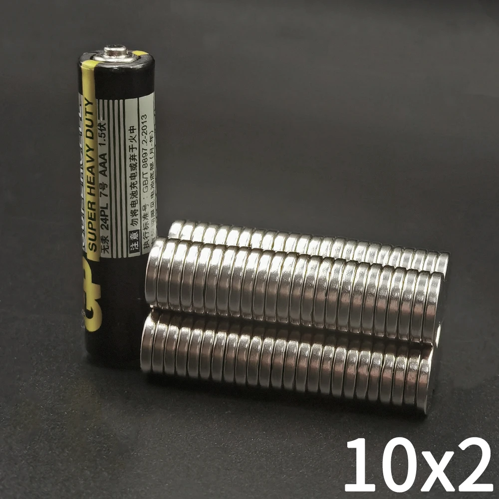 Neodymium Magnets 10/20/50Pcs 10x2 Super Strong Magnet 10mm X 2mm Round Magnetic NdFeB Neodymium magnet N35 Powerful Disc imanes 10*2