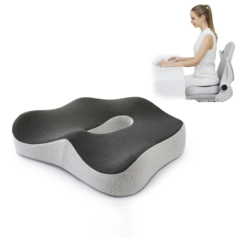 Memory Foam Lumbar Support Chair Cushion Pillow Orthopedic Seat Cushion For  Car Office Back Pillow Sets Hips Coccyx Massage Pad - AliExpress